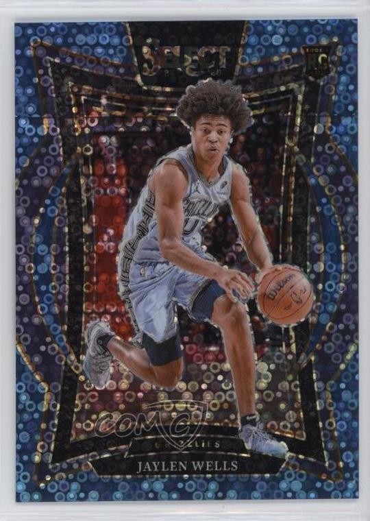 2024-25 Panini Select Concourse Light Blue Disco Prizm /99 Jaylen Wells #79 1n4g
