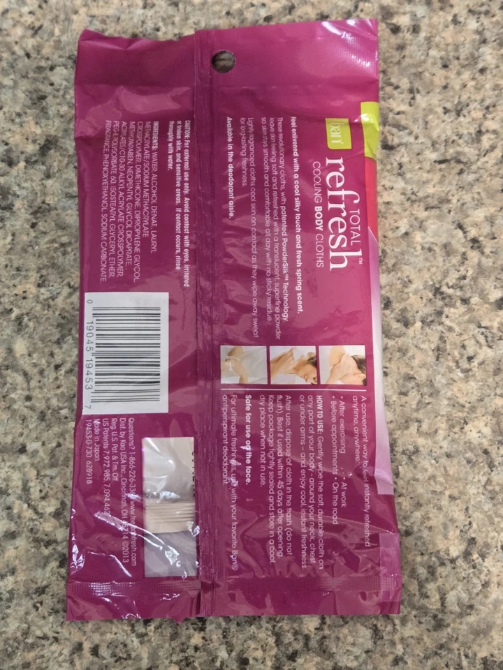 Ban Total Refresh Cooling Body Cloths Enliven fresh Spring sent New-Discontinued - Image 2 of 2