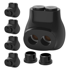 Multi-Tap Connector 2 Port Aluminum to Copper Wire 5 Pack, 4-14 AWG