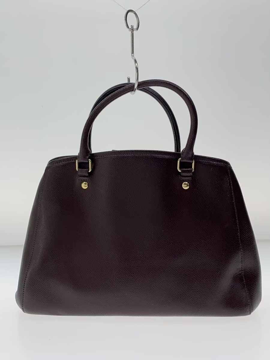 COACH Tote Bag All Leather Leather BRW thumbnail 3