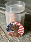 1 oz 999 Fine Copper Round Colorized Walking Liberty / Colorized Eagle LOT of 19 — photo 3