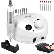 Acrylic Nail Drill-Electric Nail Drill 30000 RPM Electric Nail File with Foot