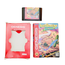 SEGA Desert Demolition Sega Genesis, Cartridge + Sleeve + Original Box
