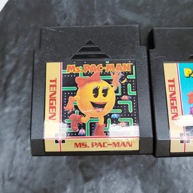 Nintendo NES Tengen PAC-MAN+MS. PAC-MAN Game Lot 2 Carts 8-Bit Tested Works✅