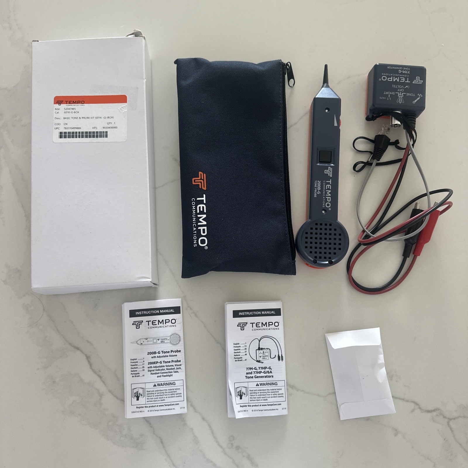 TEMPO 601K-G Standard Wire Tracer Electrical, Tone Generator and Probe Kit