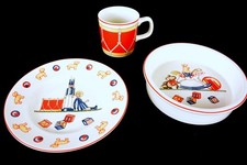 Tiffany  Co Tiffany Toys Three Piece Child's Breakfast Set: Bowl, Plate and Mug