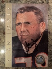 Stan Jones Signed NFL Hall of Fame Signature Series Card 1667/2500 Autograph