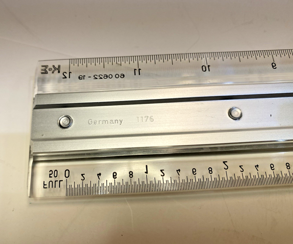 K & E New 12" DRAFTING MACHINE SCALE- 60 0622 -19 /Made in Germany | eBay