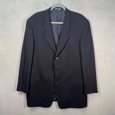 Giorgio Armani Mens Size 44L Black 3-Button Blazer Jacket