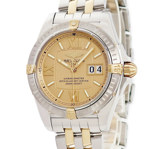 BREITLING WATCH COCKPIT C49350 B495H39PAO K18YG�~SS BIG DATE A...