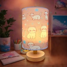 Cat Lamp, Kitty Night Light, 3 Color Changing LED Night Light with 9 Brightne...