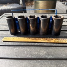 Matco Tools 30 32 34 35 36mm Deep Well Dr Impact Socket Set Lot Metric 6-point