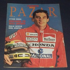 AYRTON SENNA Cover+Article FORMULA 1-F1 CAR RACING-RACHEL WILLIAMS-MOSCOW 32567