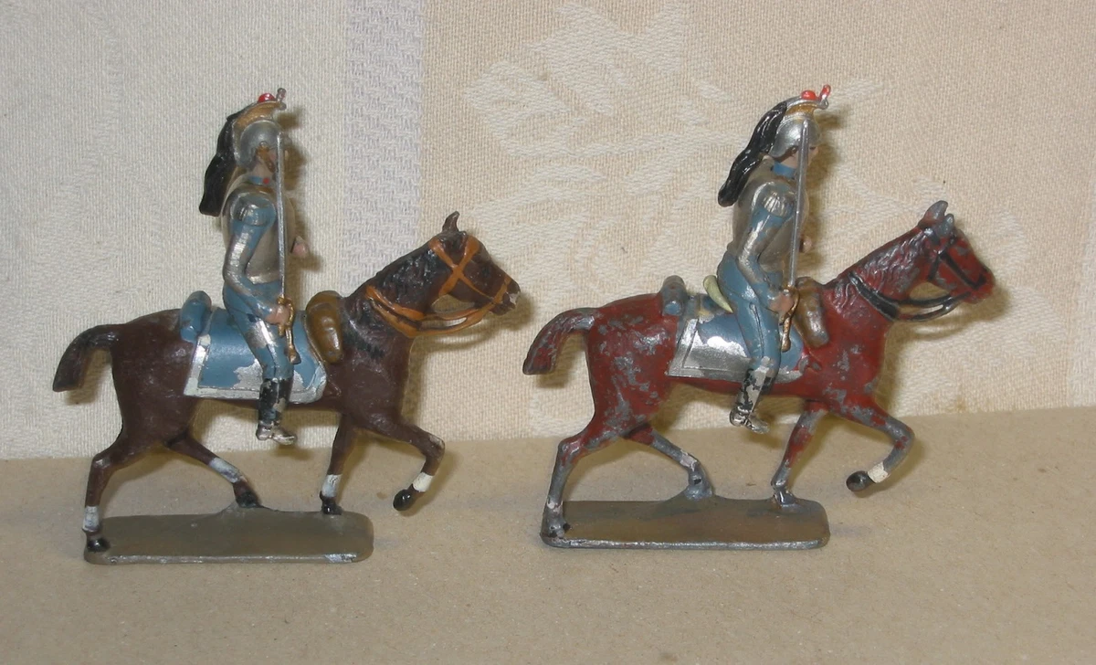 5 Cavaliers Garde Française - CBG Mignot - Plomb Peint - Échelle 1:32 (60mm) - Boîte Incluse