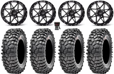 ITP Tornado 15'' Wheels Black 32'' Roxxzilla 396 Tires Can-Am Renegade Outlander