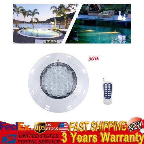 AC 12V 36W RGB Swimming LED Pool Lights underwater light IP68 ...