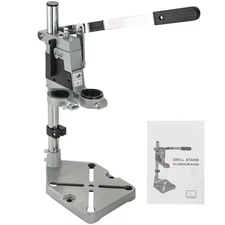 Universal Drill Press Stand | Adjustable Bench Clamp Tool for Hand Drill Doub...