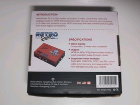 RetroScaler2x AV to HDMI Up-Scaler Converter Line-Doubler Retro Consoles PS2 N64