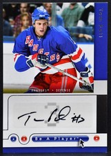 2005-06 Upper Deck Be a Player Signatures Tom Poti TP New York Rangers Auto 3252