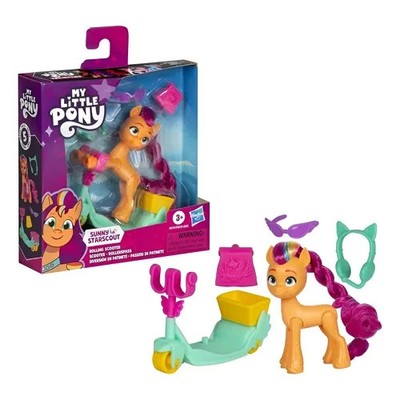 My Little Pony Sunny StarScout Rolling Scooter Toy 5-Pieces Hasboro