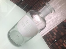 Glas Standgef&auml;&szlig; LEER aus Offizin Apotheke mit eingeschliffen em Stopfen Acid N