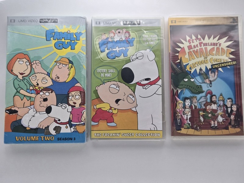 Family Guy Volume Two Season 3 Sony PSP Plus 2 Bonus Sealed Seth Macfarlane UMD 