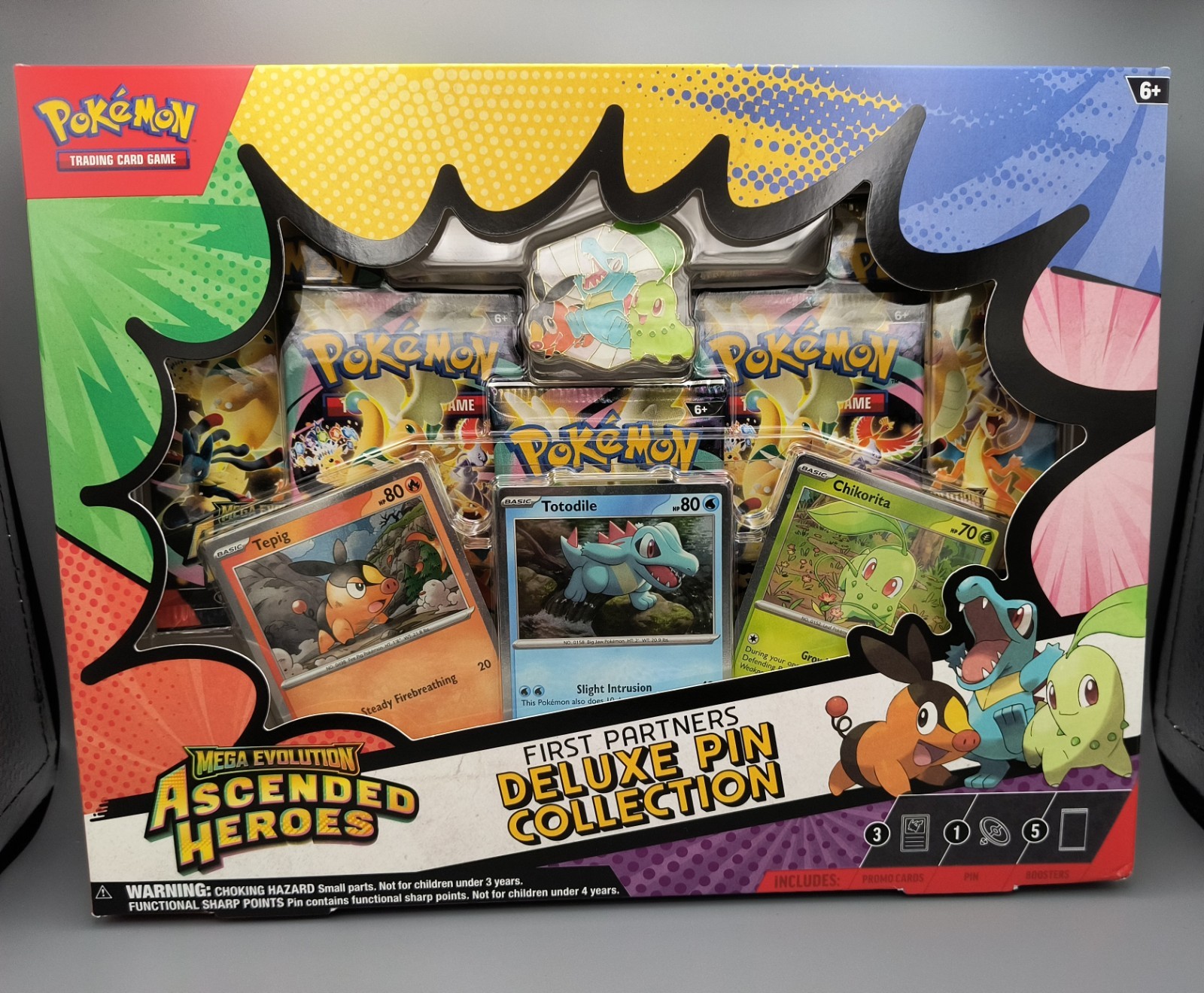 Pokemon Mega Evolution Ascended Heroes Deluxe Pin Collection Box NEW