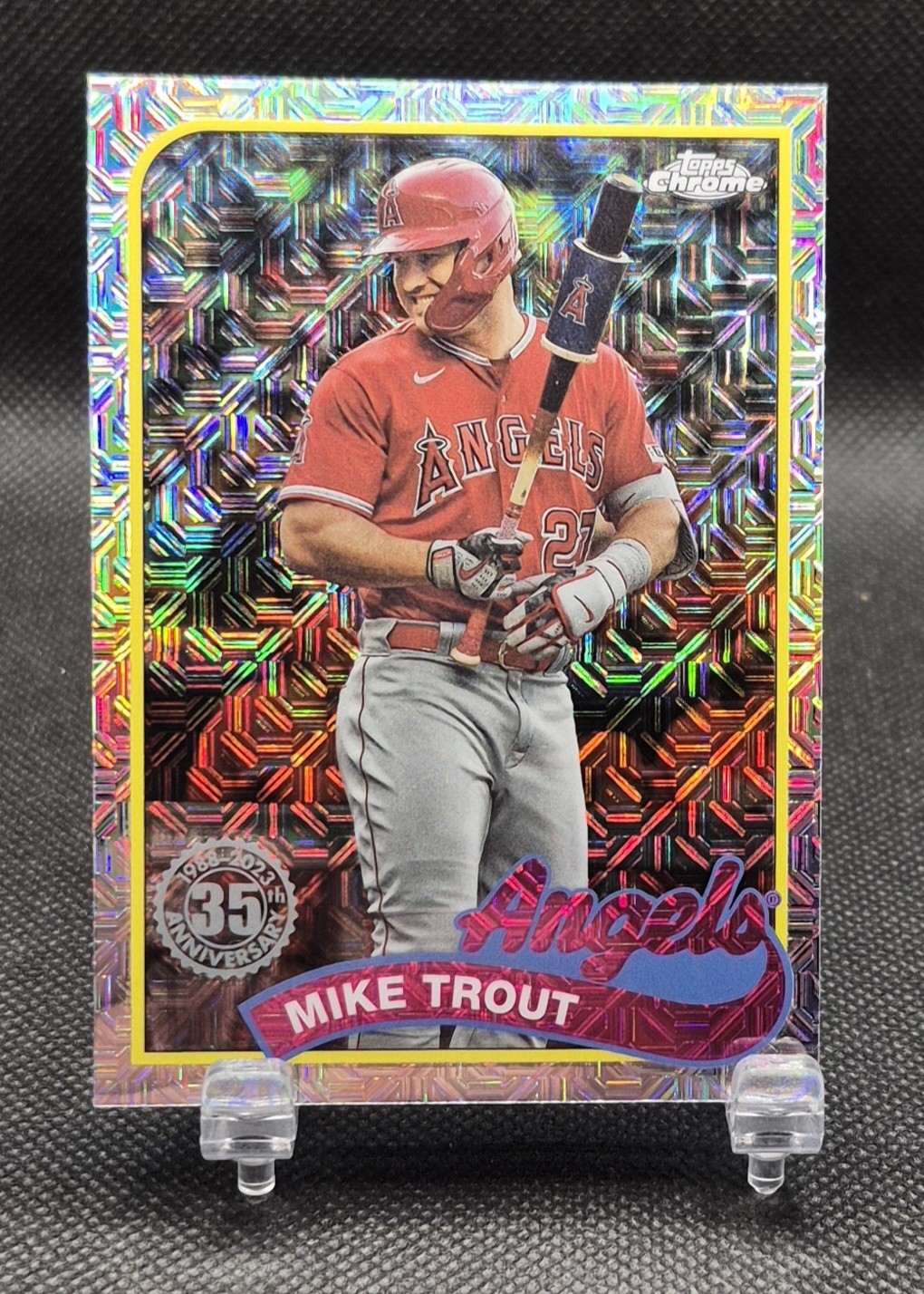 2024 Topps Series 1 Silver Pack Mojo MIKE TROUT  Los Angeles Angels #T89C-17