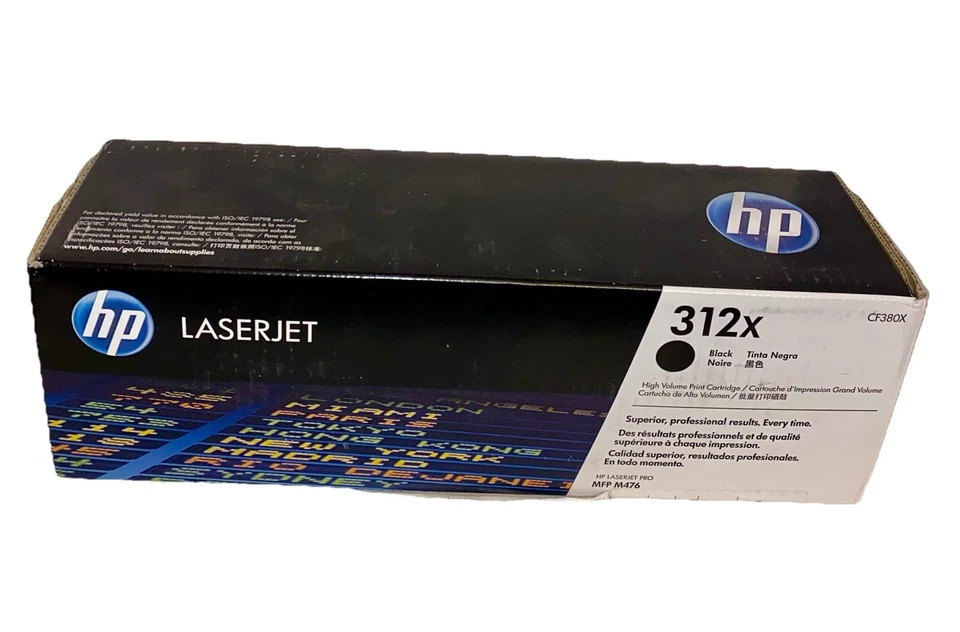 Cartucho de tóner LaserJet negro alto rendimiento HP 312X, ~4.400 páginas, CF380X (SELLADO) Foto 2 de 4