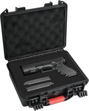Gun Case TSA Approved Pistol Case Hard Shell Waterproof with DIY Customizable Pr