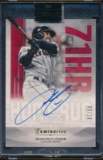 2019 Topps Luminaries Francisco Lindor Auto Autograph /10 Home Run Kings