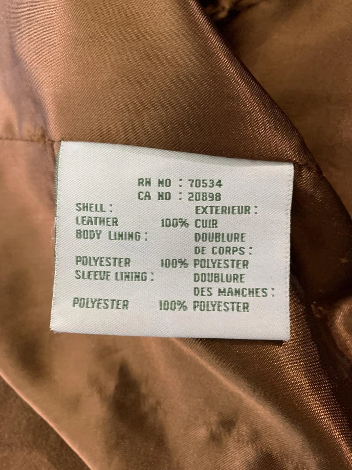 Chaqueta de cuero de gamuza Orvis para hombre 44R marrón abrigo deportivo blazer parche bolsillos Foto 3 de 4