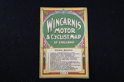 Wincarnis Motor & Cyclist Map of England Section 4 Cornwall & West Devonshire