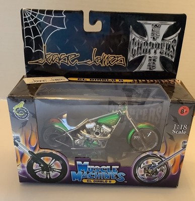 Jesse James West Coast Choppers 2003 1:18 Scale El Diablo Rigid Muscle Machines