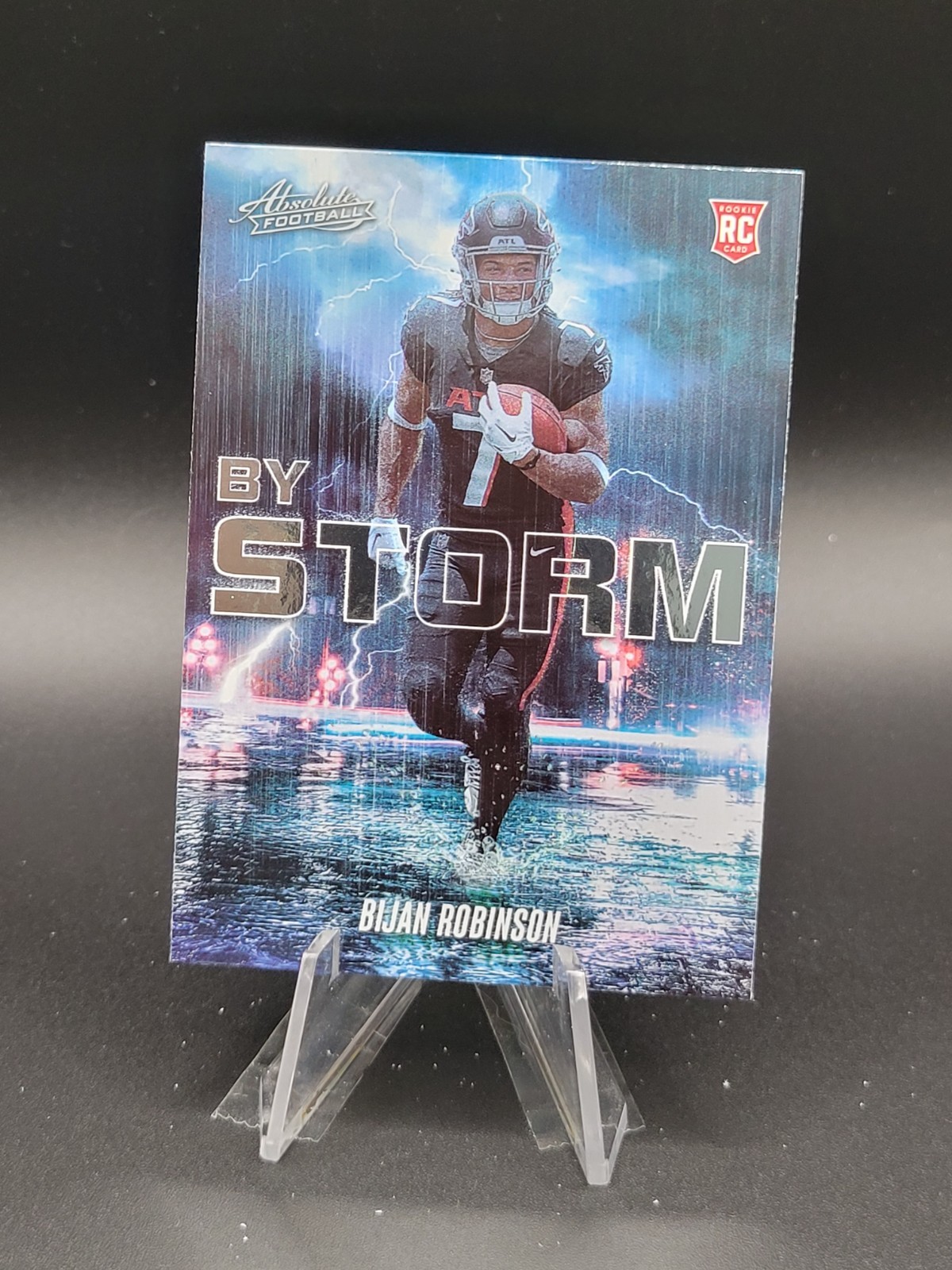 Bijan Robinson 2023 Panini - Absolute Football #BST-6 RC By Storm - Falcons