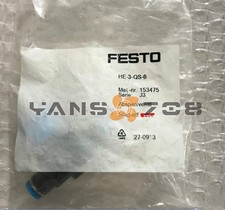 1PC FESTO HE-3-QS-6 153475 globe valve New