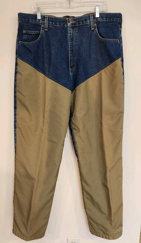 RedHead Jeans Mens 38x32 Blue Hunting Brush Guard Relaxed High Rise Denim Pants