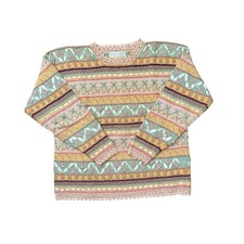 VINTAGE Rebecca Stone Grandma Knit Sweater Bows Women  s