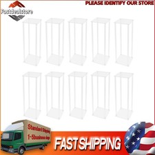 10pcs Wedding Flower Stand Display Rack Clear Acrylic Vase Centerpiece 23.6" H