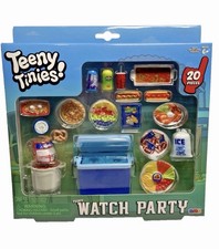 Teeny Tinies Teeny Watch Party Mini Food Playset Tailgate Party 20 Piece Set NIB