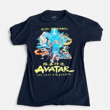 Avatar The Last Airbender Aang Graphic T-Shirt Nickelodeon Anime Size Small