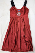 Simply Vera Wang Women's Dress Velvet Strap Sleeveless NEW Dark Red Size 6 $118