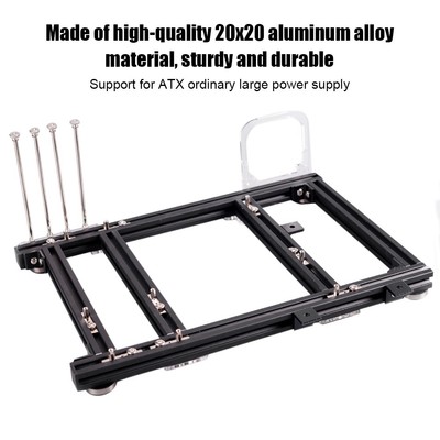 Diy Open Design Aluminum Alloy M Atx Computer Case Overclocking Test Platf DE