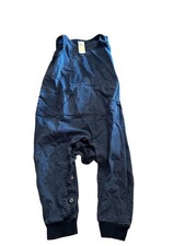 H M Blue Striped Overalls 2Y