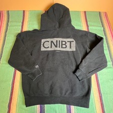 Canibeat Zip Up Hoodie Mens Xl Black Cnibt Graphic Streetwear Cotton Sweatshirt