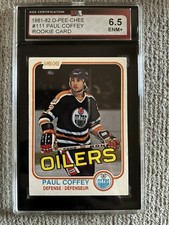 1981-82 OPC  #111 Paul Coffey Rookie Card in ENM+ 6.5. rookie card picture