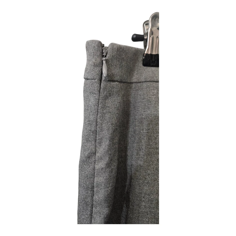 Falda Banana Republic Talla 8 Asimétrica Volantes Recta Gris Femenina Romántica Foto 4 de 4