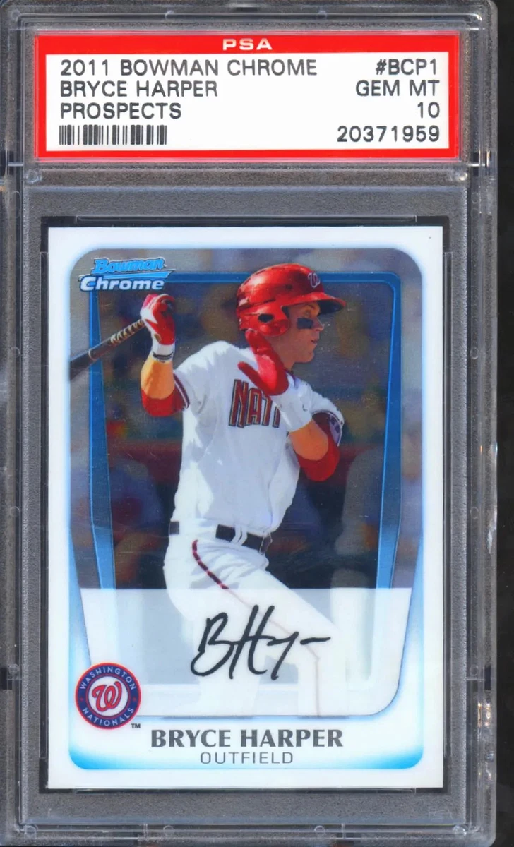 Bryce Harper Baseball Grade 10 Sports Trading Cards & Accessories