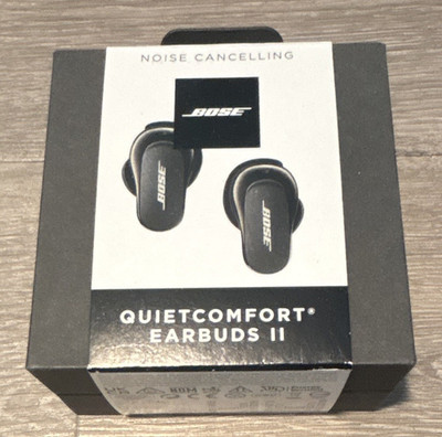 Bose QuietComfort Earbuds II True Wireless Bluetooth Noise Cancelling, Black
