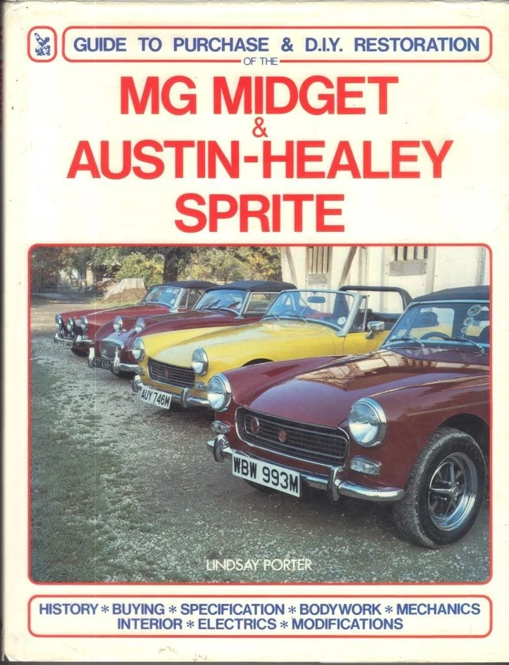 MG MIDGET,MK 1,2,3,1500,AUSTIN HEALEY SPRITE HAYNES RESTORATION MANUAL 1958-1980 - Image 1 of 1